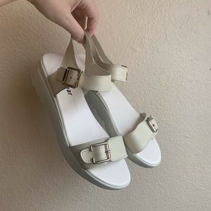 Cream Sandals